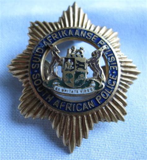 South African Police Services - SOUTH AFRICA POLICE,GILT&ENAMEL ...