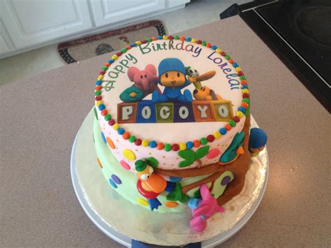 Pocoyo cake for Lorelai's first birthday | Cake, Birthday cake, Birthday