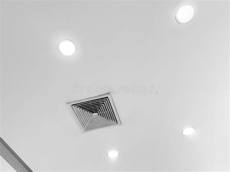 Ceiling Mounted Cassette Type Air Conditioner Stock Image - Image of ...