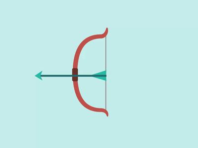 [gif] Bow & Arrow | Motion graphics inspiration, Arrows graphic ...