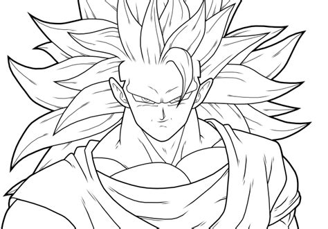 Goku SSJ3 lineart by drozdoo on DeviantArt