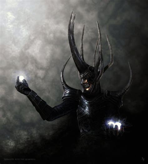 Morgoth with the silmarils | Morgoth, Tolkien art, Melkor morgoth