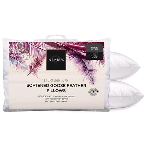 Nimbus Softened Goose Feather Pillow Pair - Slumbertime