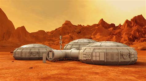 Mars landscape 3d model