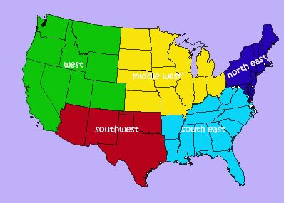 United States Regions - THIRD GRADE LEARNING RESOURCES