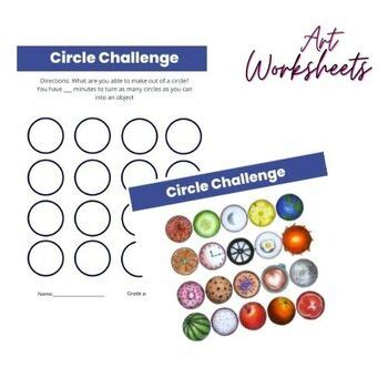 Circle Challenge Bundle-Fun Art Drawing Activities & Games! | TPT