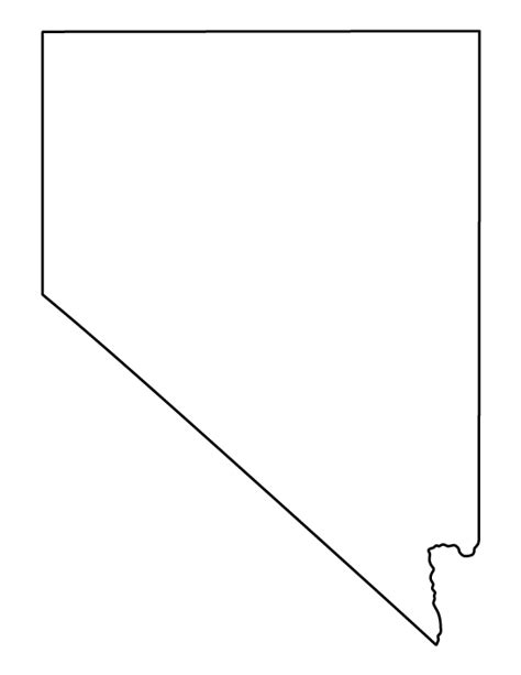 Nevada pattern. Use the printable outline for crafts, creating stencils ...