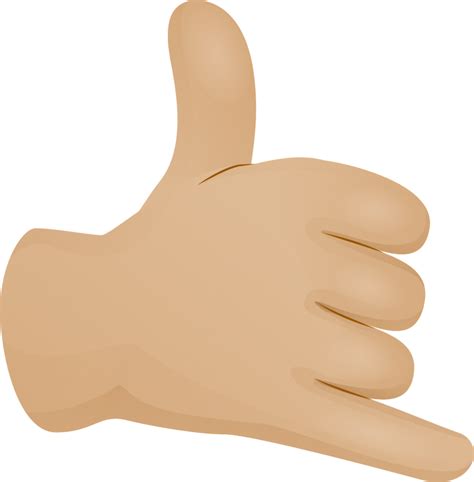 "Call me hand skin 2 emoji" Emoji - Download for free – Iconduck