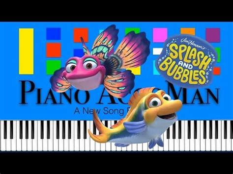 Jim Henson’s Splash and Bubbles Theme Song Slow EASY Medium 4K Piano Tutorial | Tv themes, Tv ...