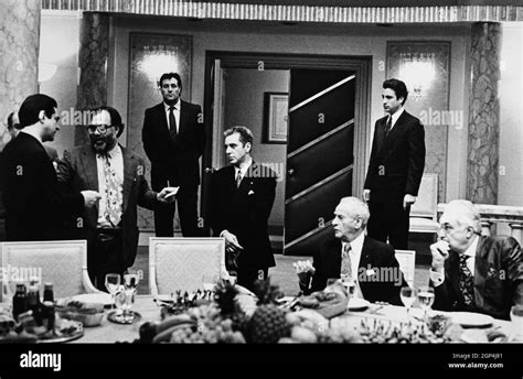 THE GODFATHER: PART III, front from left: Joe Mantagna, director ...