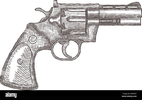 Pistol drawing hi-res stock photography and images - Alamy