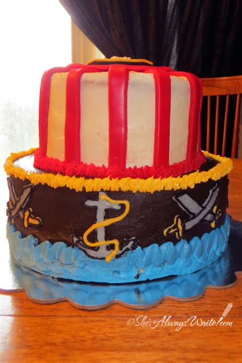 She's Always Write: Pirate Party Birthday Cake