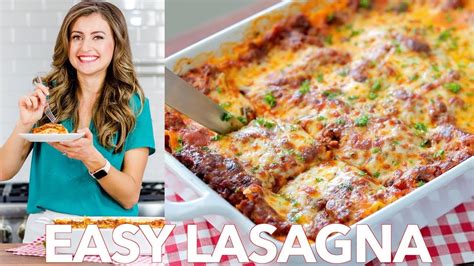 Beef Lasagna Recipe | Easy Dinner | - Natasha's Kitchen - YouTube