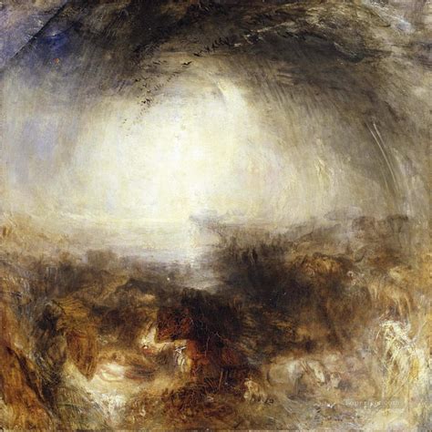 Shade and Darkness The Evening of The Deluge Turner Painting in Oil for Sale