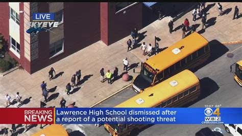 Lawrence High School Dismissed After Anonymous Threat Of 'Potential School Shooting' - YouTube