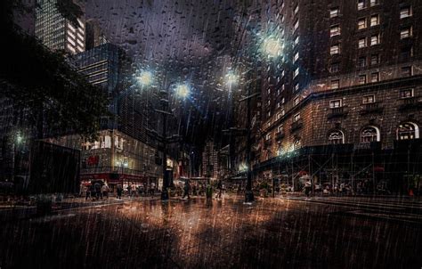 Rain New York Wallpapers - Top Free Rain New York Backgrounds - WallpaperAccess