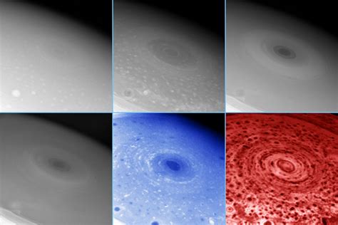 ESA - Hurricane-like storm swirling at Saturn’s South pole