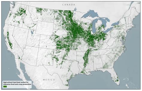 The best farmland in the United States | Map, The states of america ...