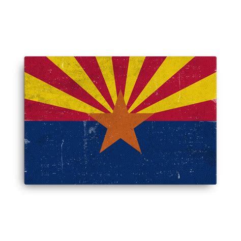 Arizona Flag, Arizona Flag Art, Arizona State, Arizona Flag Wall Art ...