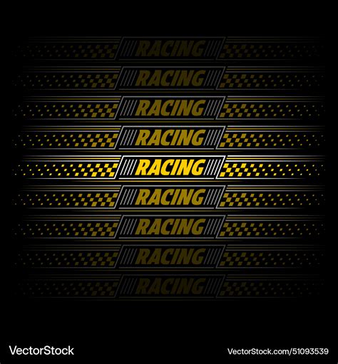 Racing decals wallpaper Royalty Free Vector Image