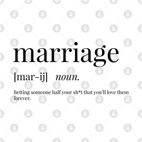 Marriage Definition - Marriage - T-Shirt | TeePublic