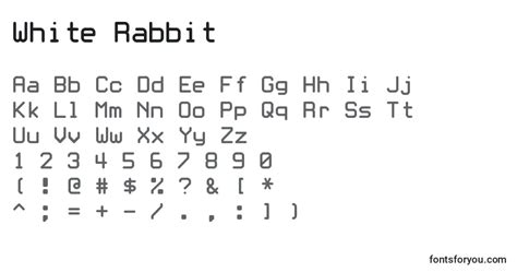 White Rabbit Font: Download for Free, Online