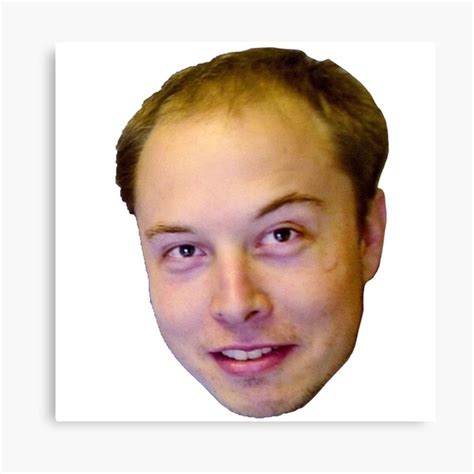 "Elon Musk Bald Meme" Canvas Print for Sale by KiyomiShop | Redbubble