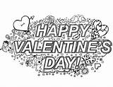 happy Valentines Day Coloring Page Coloring valentine Printable  sketch template