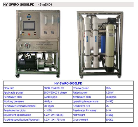 Seawater desalination machine for boat