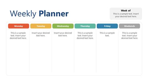 Weekly Planner PowerPoint Template - SlideModel