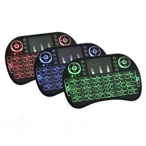 Клавиатура мини KEYBOARD wireless MWK08/i8 LED touch с подсветкой, светящаяся мини-клавиатура ...