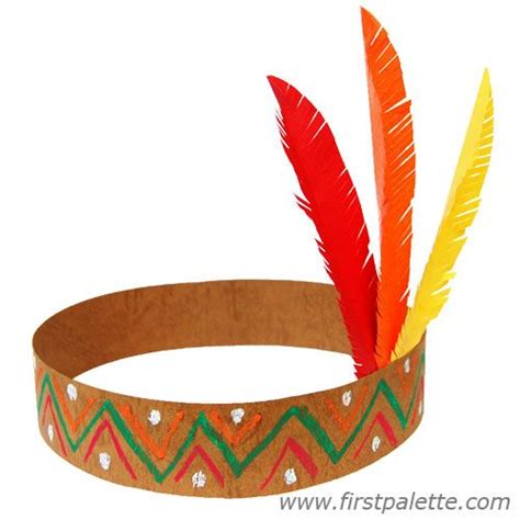 Native American Headband Craft | Kids' Crafts | FirstPalette.com | Bandeau indien, Artisanat ...