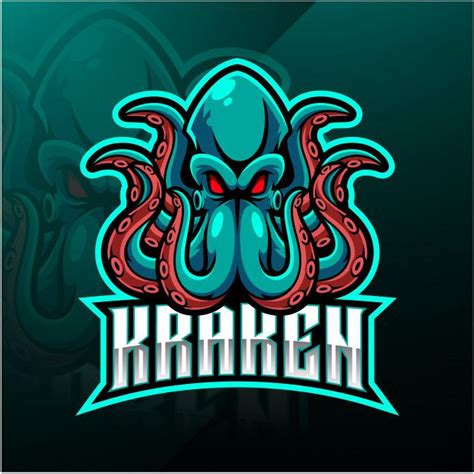 an octopus logo with the name kraken on it's chest and tentacles