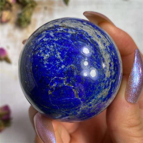 Lapis Lazuli Sphere With Stand, Third Eye Stone, Protection Stone