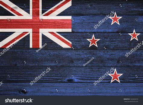 New Zealand Flag Painted On Old Stock Illustration 162442415 | Shutterstock