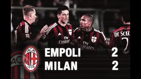 Empoli-Milan 2-2 Highlights | AC Milan Official - YouTube