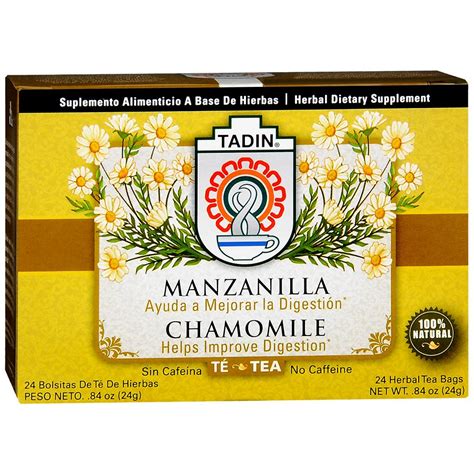 Tadin Chamomile Herbal Dietary Supplement Tea Bags 24 pk | Walgreens