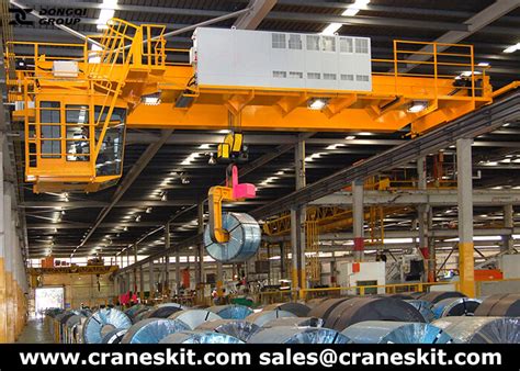 15t overhead crane for lifting steel coil, steel coil lifting overhead crane