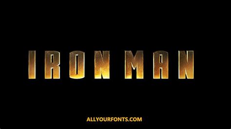 Iron Man Font Free Download - All Your Fonts | Iron man logo, Iron man, Marvel superhero posters