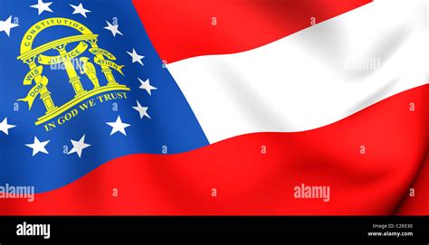 Flag of Georgia, USA Stock Photo - Alamy