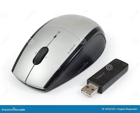 Wireless Mouse With Usb Adapter. Royalty Free Stock Photo - Image: 16532105