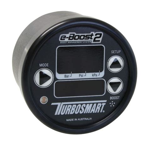 Turbosmart eBoost2 EBC Electronic Turbo Boost Controller Gauge, 60mm (Black)