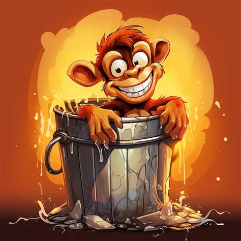 Premium AI Image | Mischievous monkey