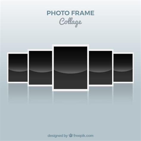 Photo frame collage polaroid concept | Free Vector