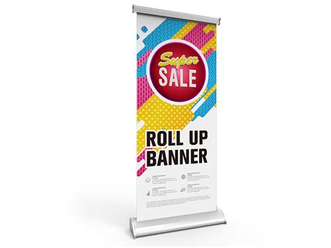 Deluxe Retractable Banner Stand with Wide Teardrop Base - Signwin