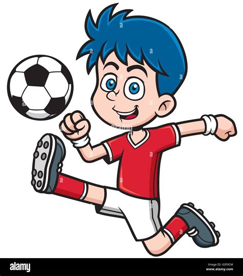 Vector illustration of Soccer player cartoon Stock Vector Image & Art ...