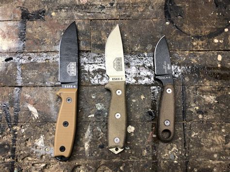 All in the family. ESEE-4, ESEE-3, and ESEE Izula-II. Love them all. : knives