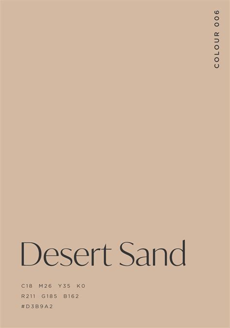 Desert Sand | 006 | Life in Colour | Brand color palette, Pantone ...