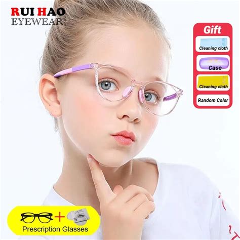 Customize Kids Prescription Eyeglasses Children Glasses Fill Resin Lens Boy Girl Recipe ...