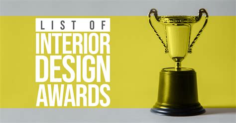 List of Interior Design awards - RTF | Rethinking The Future